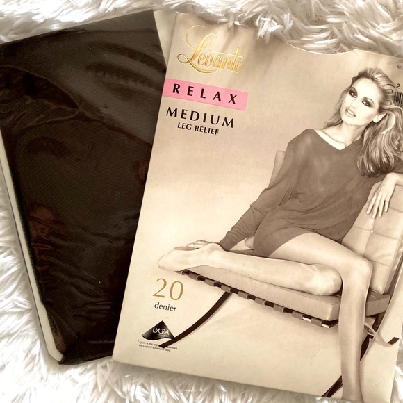 🌞3/$18🌞Sz S BROWN Levante satin matte stockings - Picture 3 of 5